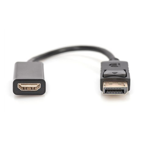 Digitus Video adapter | 19 pin HDMI Type A | Female | 20 pin DisplayPort | Male | Black | 0.15 m - 2